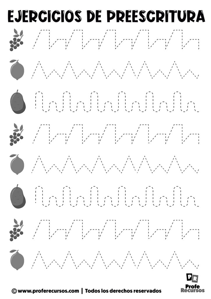 Ejercicios De Preescritura Para Ni Os Listos Para Imprimir