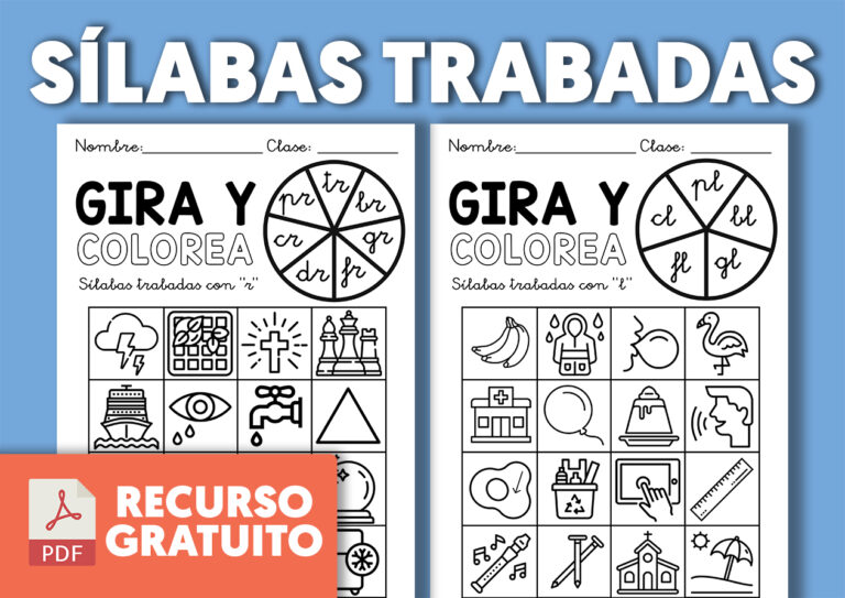 Actividades de Sílabas Trabadas LISTAS PARA IMPRIMIR