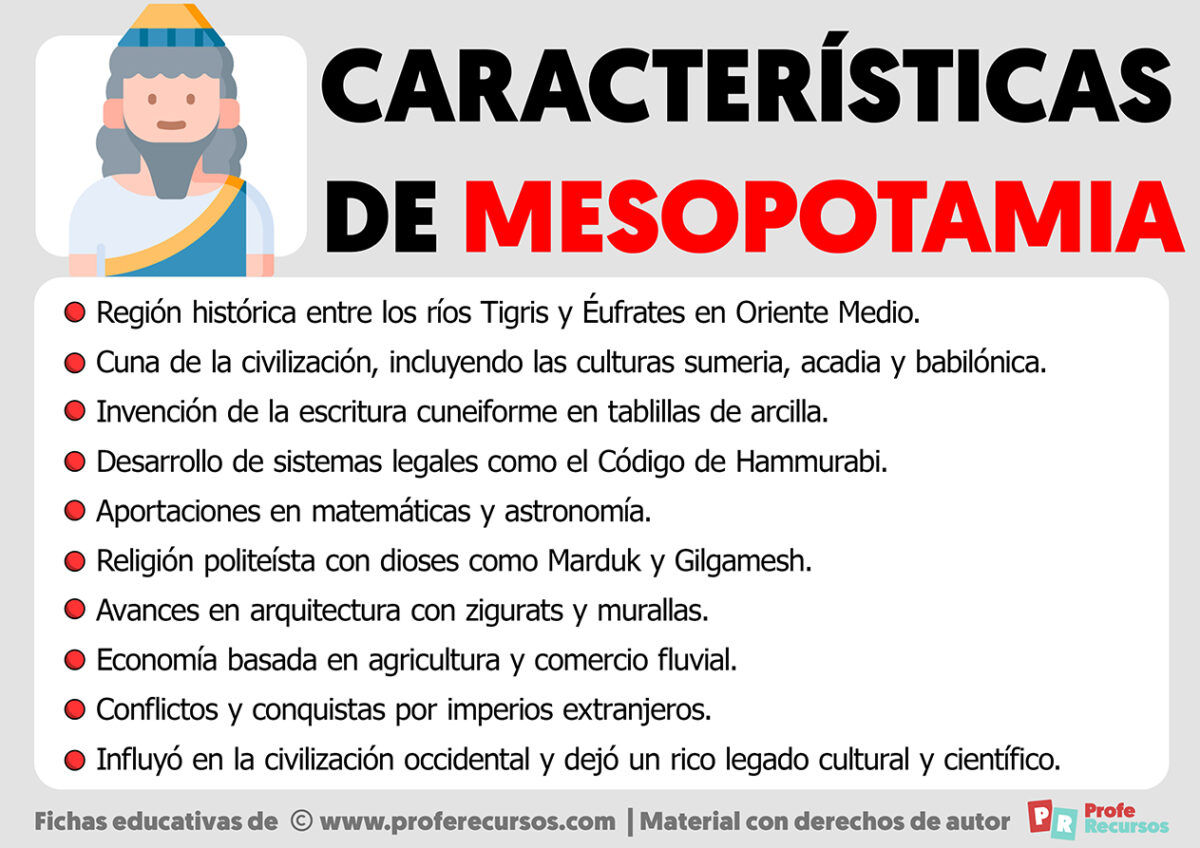 Caracter Sticas De Mesopotamia