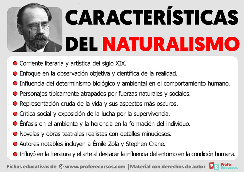 Características del Naturalismo