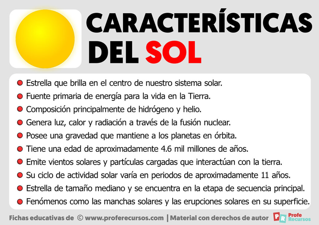 Características del Sol