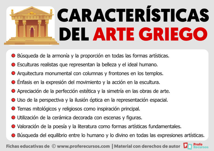 Características del Arte Griego