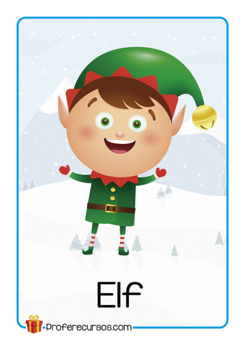 Christmas Flashcards Elf