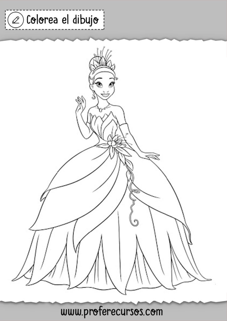 Dibujos Princesas Disney Pintar Profe Recursos 8313