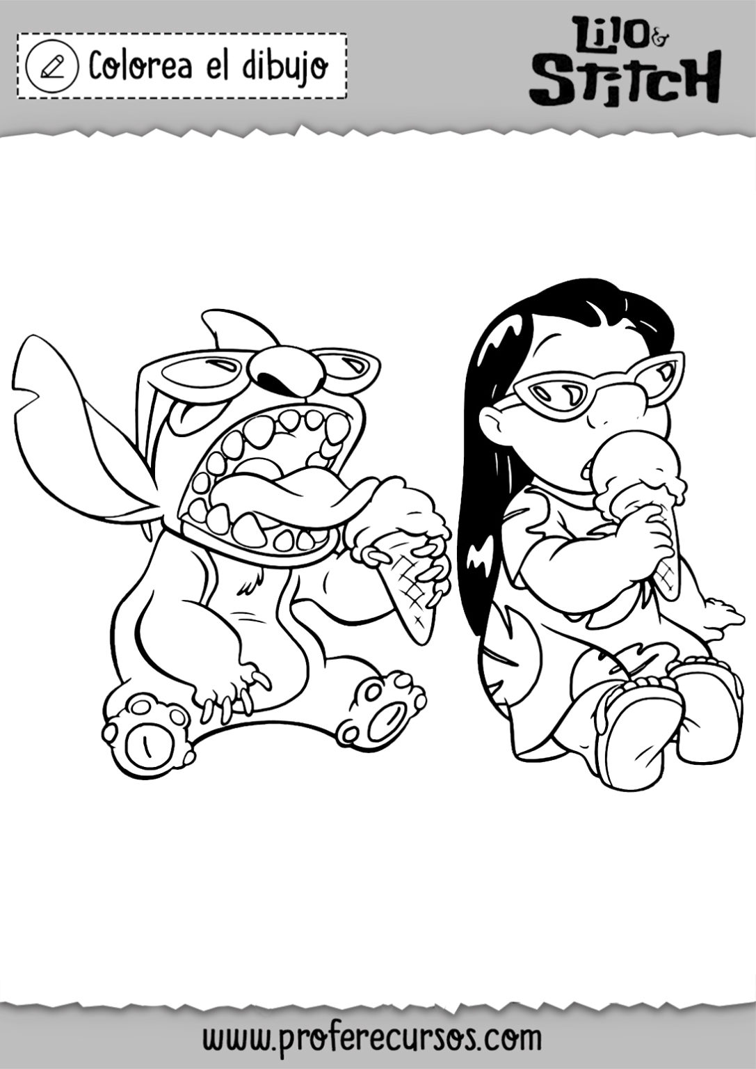 Dibujos De Lilo Y Stitch Para Colorear