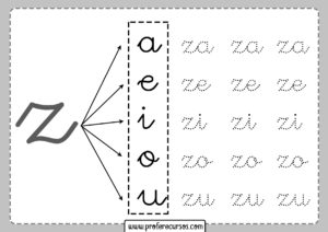 Fichas Silabas Directas Letra Z Za Ze Zi Zo Zu Profe Recursos