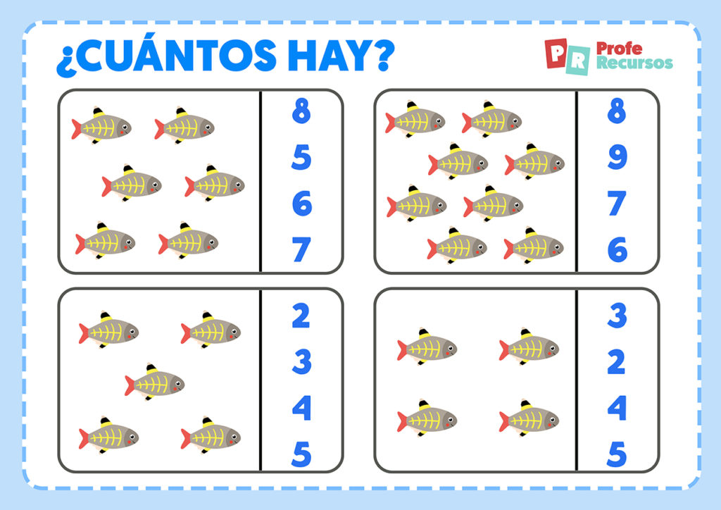 Fichas Para Aprender A Contar Ejercicios De Conteo Para Ni Os