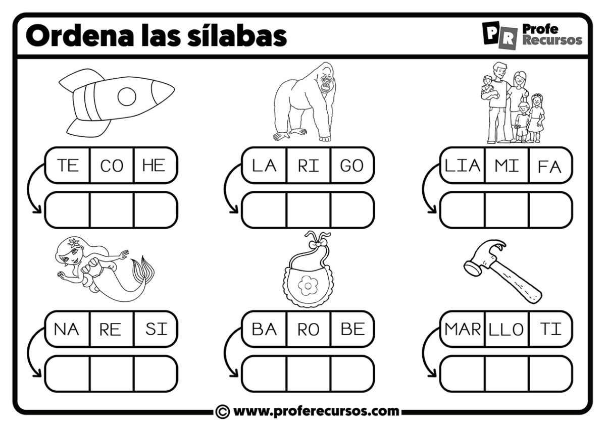 Fichas Para Aprender Las S Labas Pack Para Imprimir