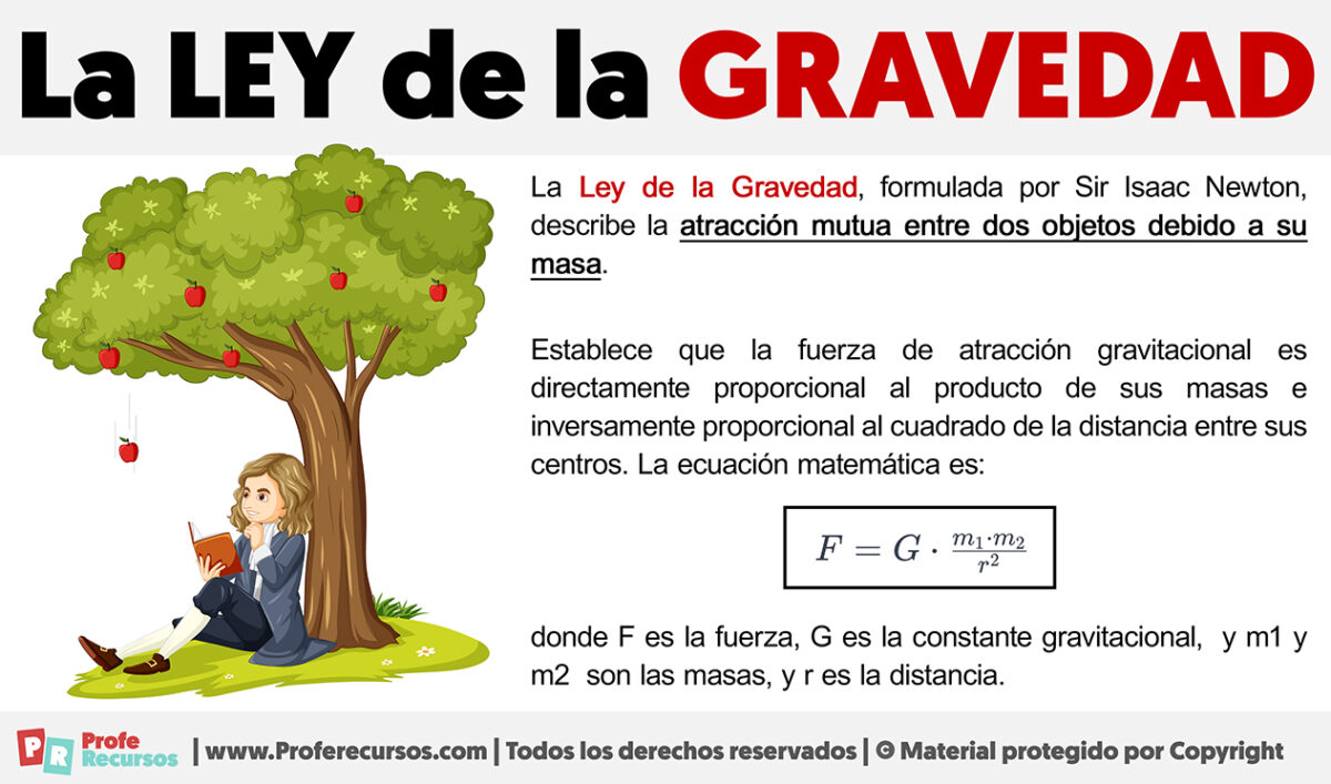 La Ley De La Gravedad F Rmula Y Ejemplo