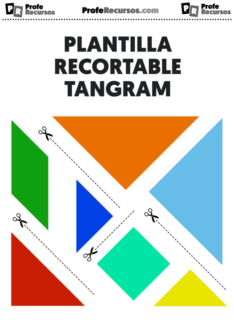 Plantilla De Tangram Para Imprimir Y Recortar