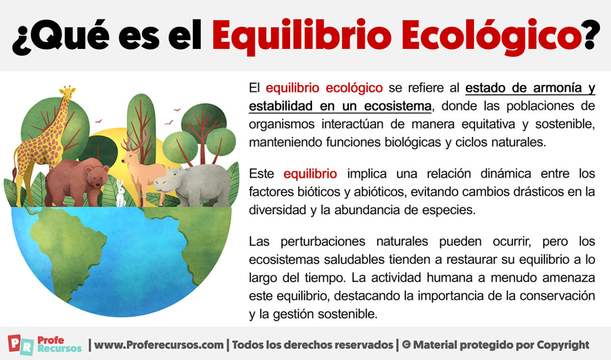 Qué es el Equilibrio Ecológico