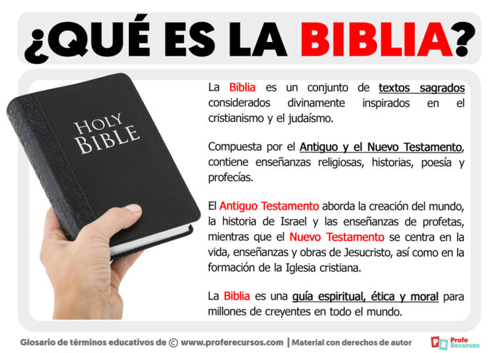 Qué es la Biblia Definición de Biblia