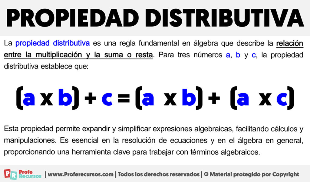 Qu Es La Propiedad Distributiva