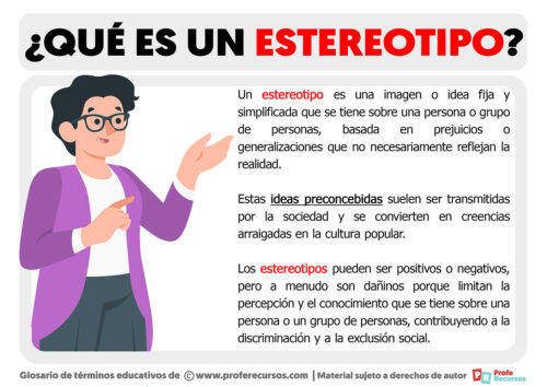 Qué es un Estereotipo Definición de Estereotipo