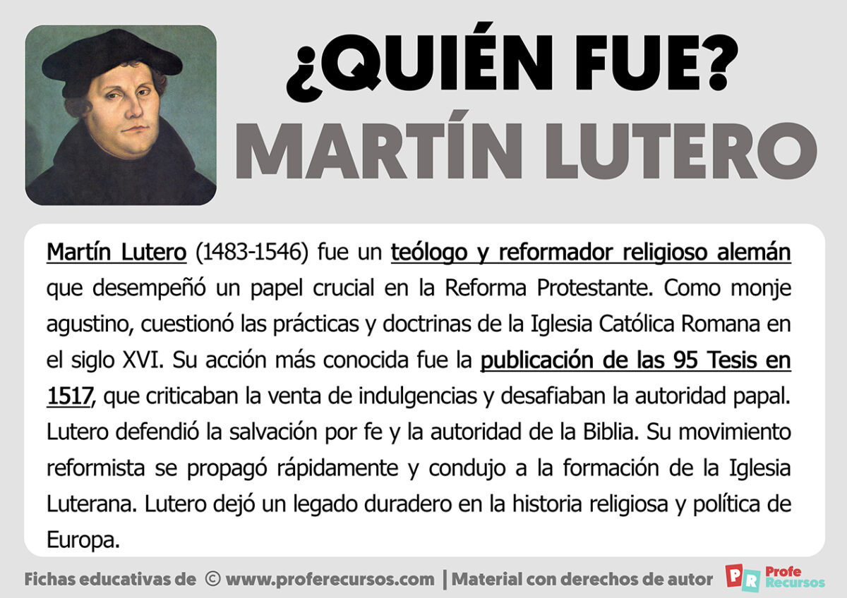 Quién fue Martín Lutero