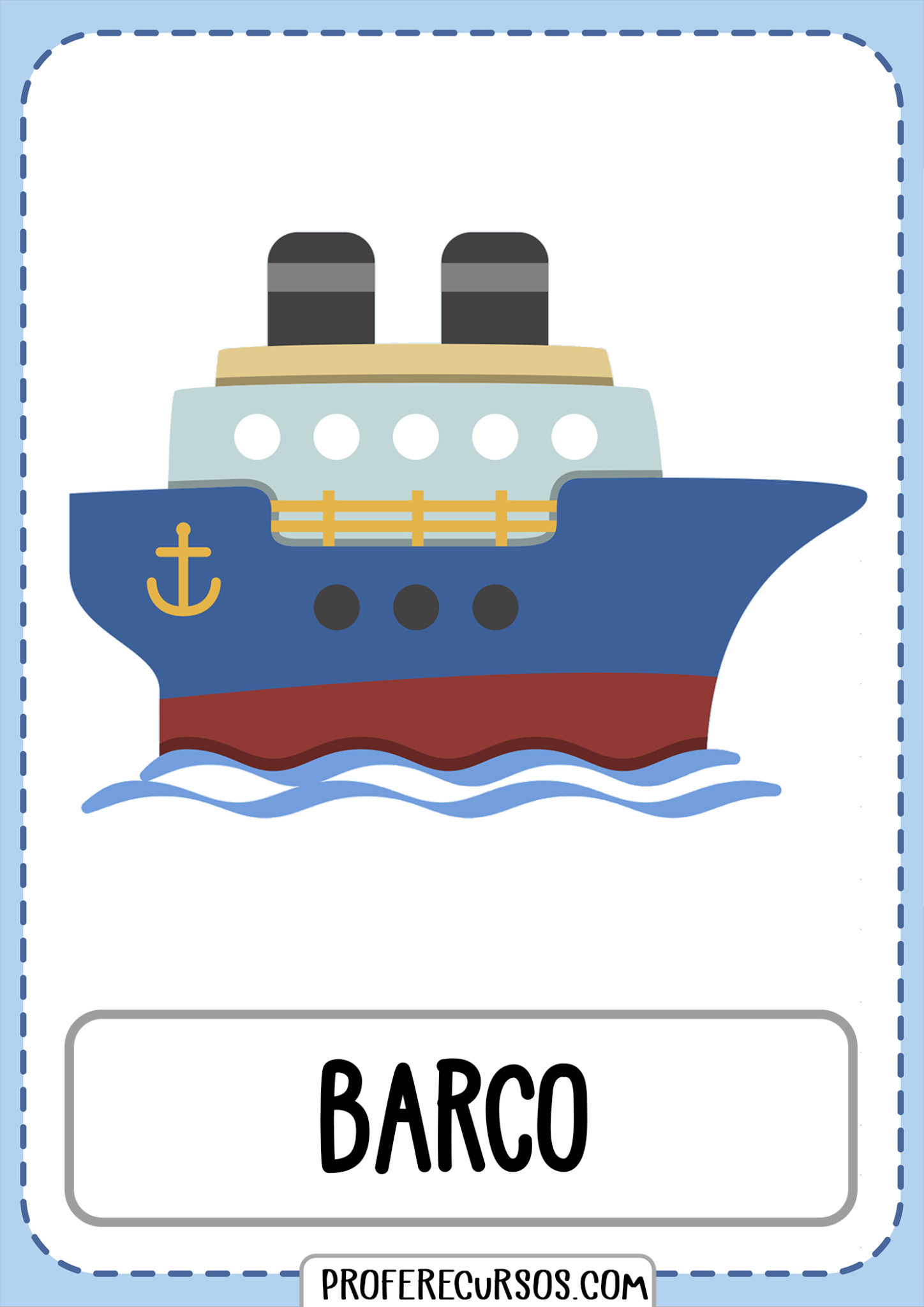 Tarjetas-vocabulario-medios-transporte-barco - Profe Recursos