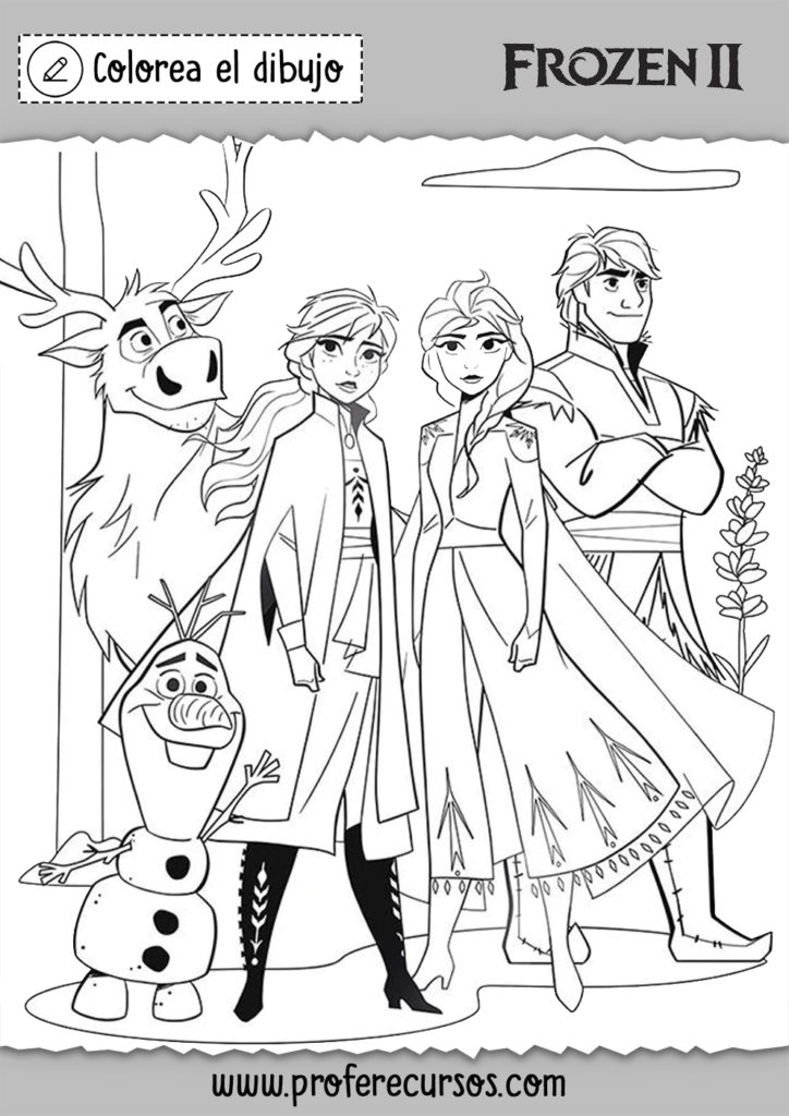 Dibujo Para Colorear Elsa Frozen PDMREA