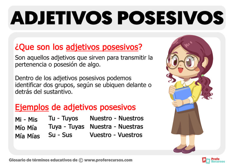 Adjetivos Posesivos Conceptos