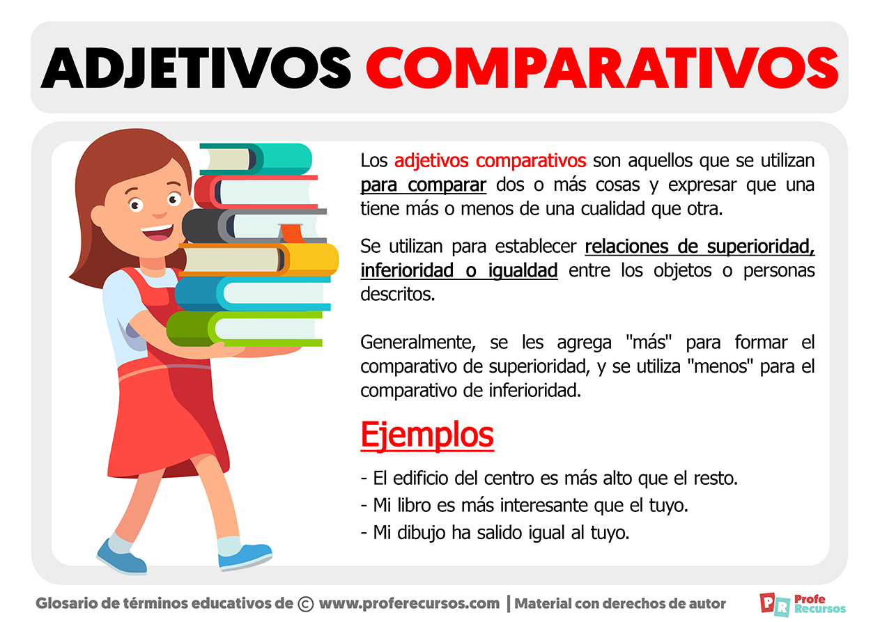 Qué son los Adjetivos Comparativos