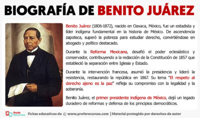 Biografía De Benito Juárez