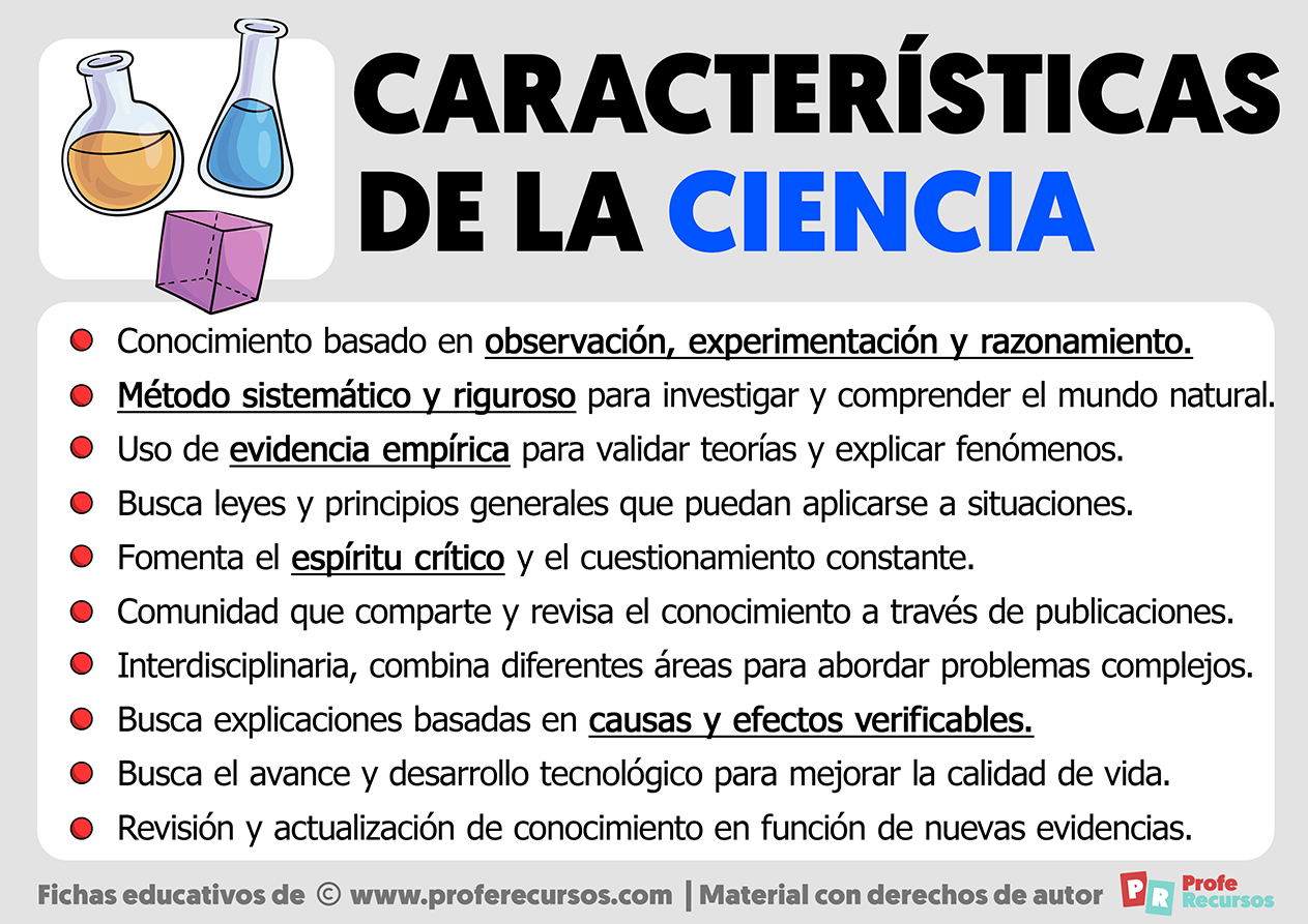 Caracteristicas de la ciencia