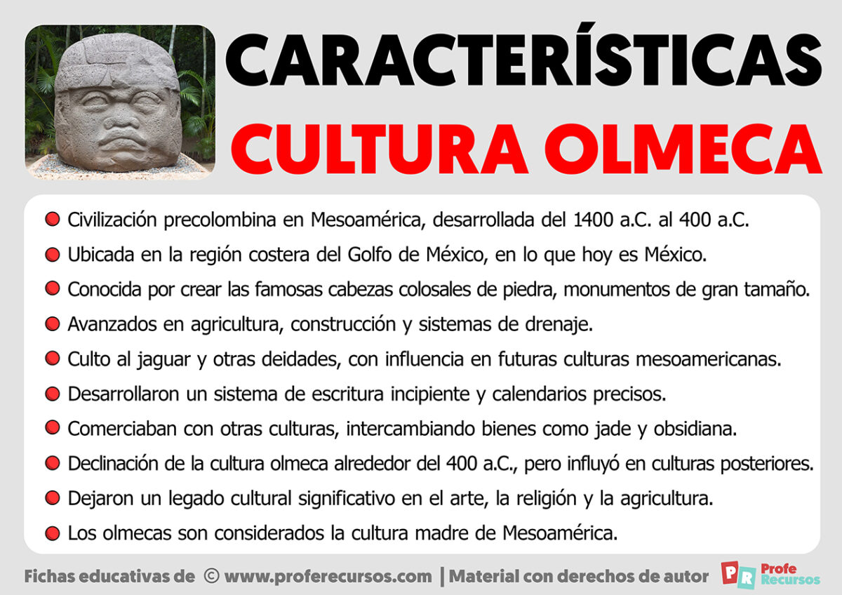 Características De La Cultura Olmeca 9036