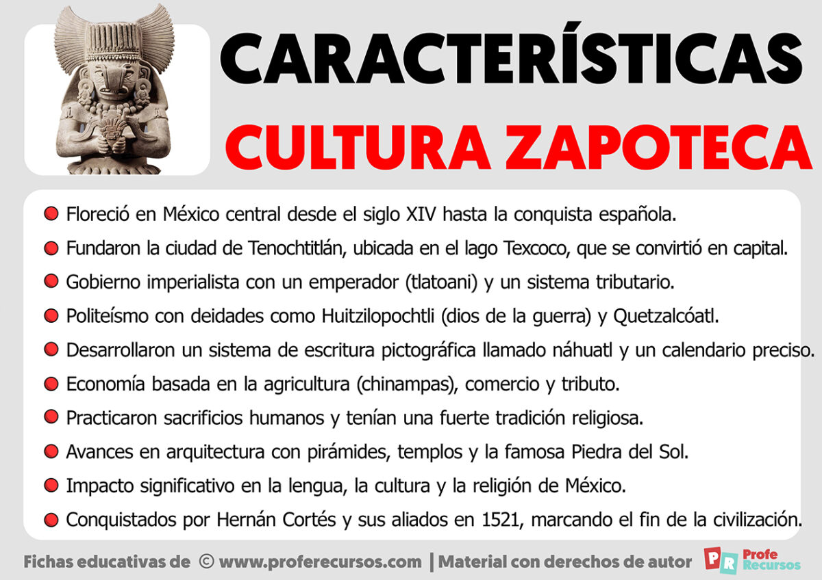 Caracter Sticas De La Cultura Zapoteca