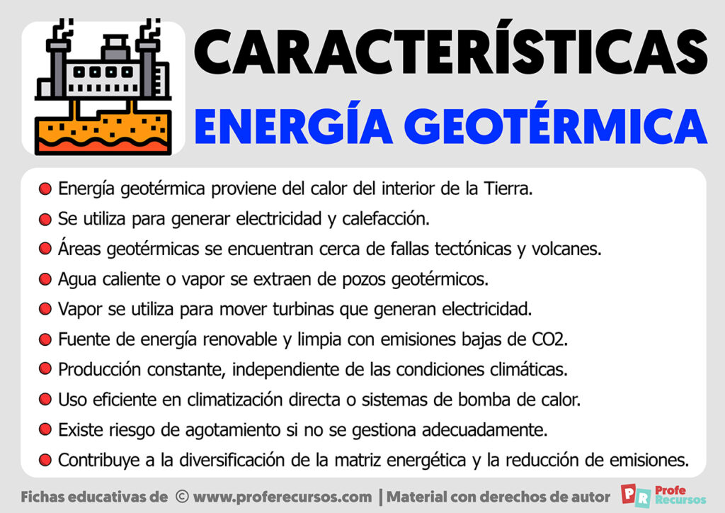 Caracter Sticas De La Energ A Geot Rmica