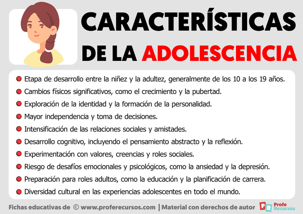 Caracter Sticas De La Adolescencia