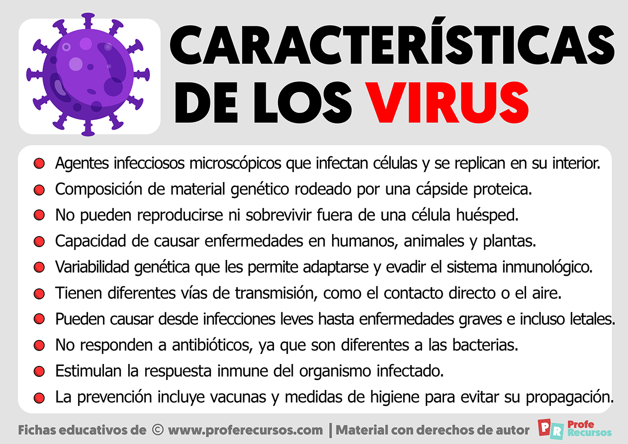 Caracteristicas de los virus