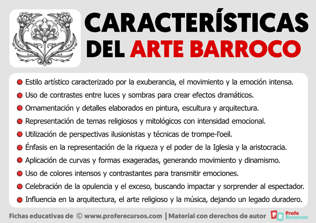 Características Del Arte Barroco