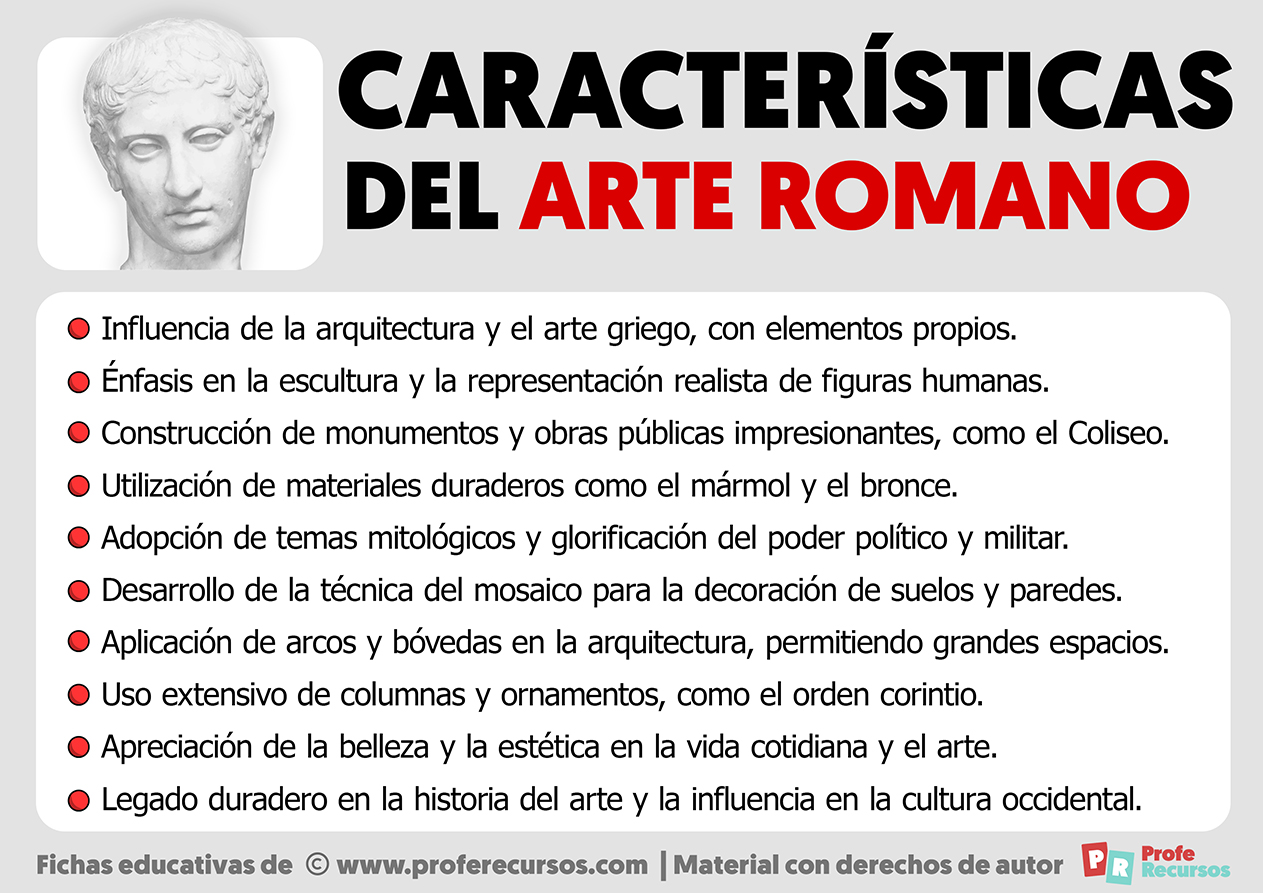 Caracteristicas del arte romano