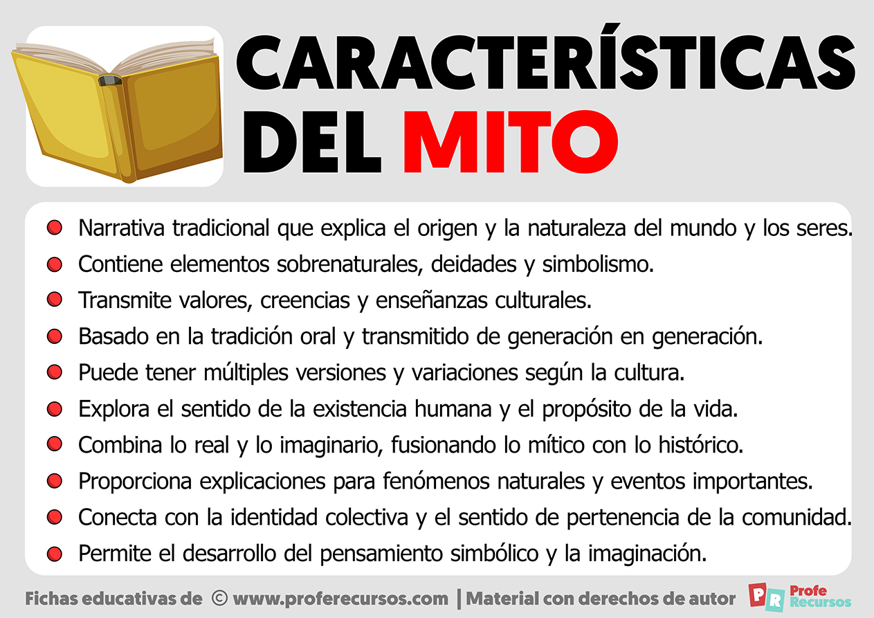 Caracteristicas del mito