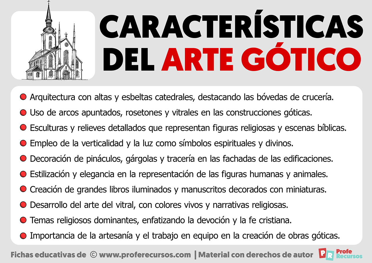 Caracteristicas del arte gotico