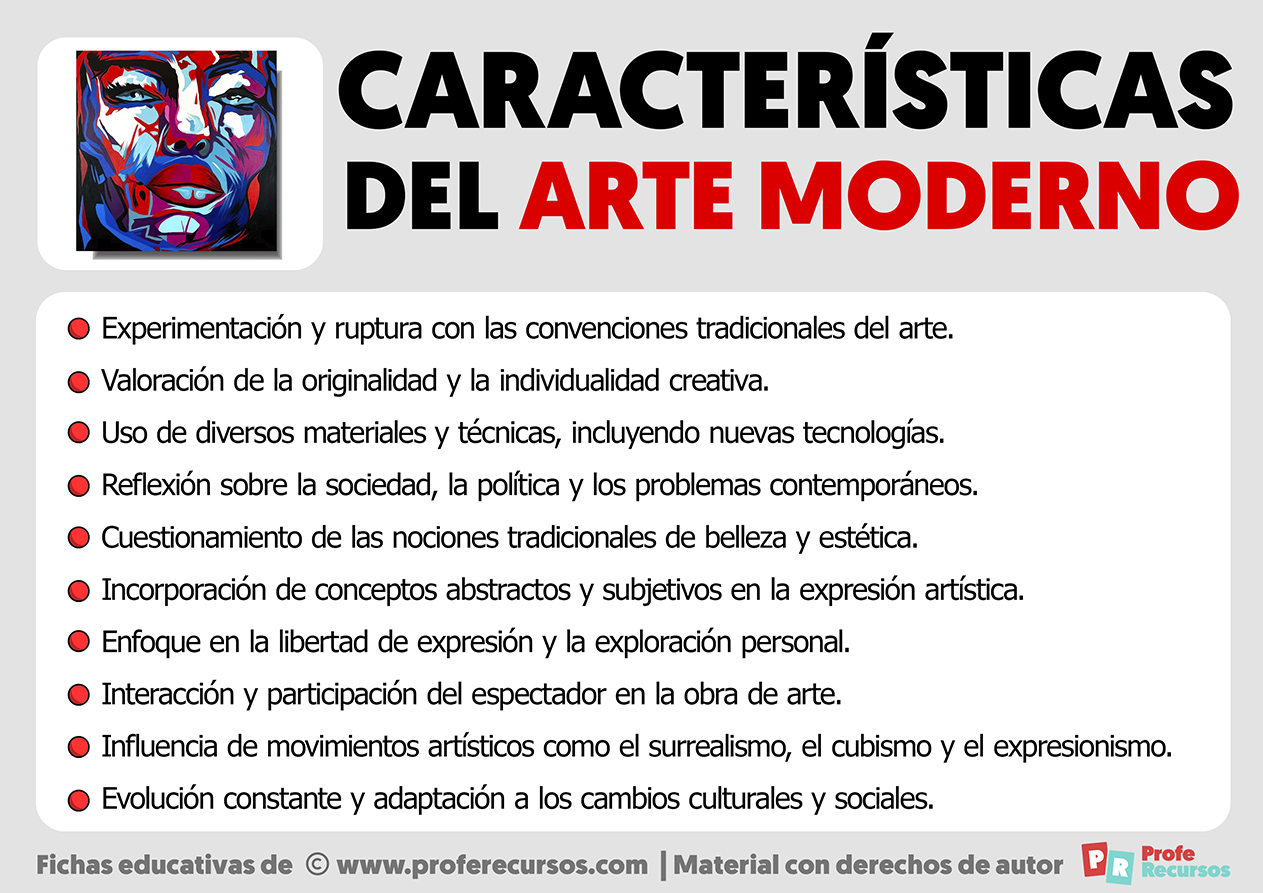 Caracteristicas del arte moderno