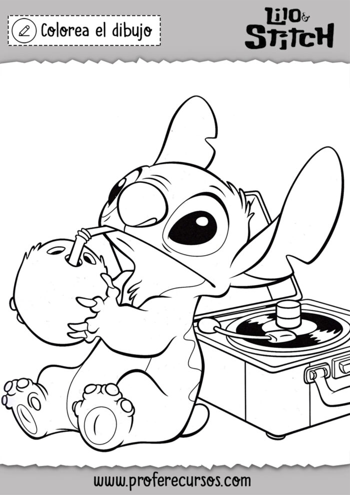 Dibujos Stitch Pintar Colorear