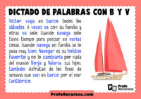 DICTADOS Cortos Con B Y V Para Niños De Primaria | SUPER PACK