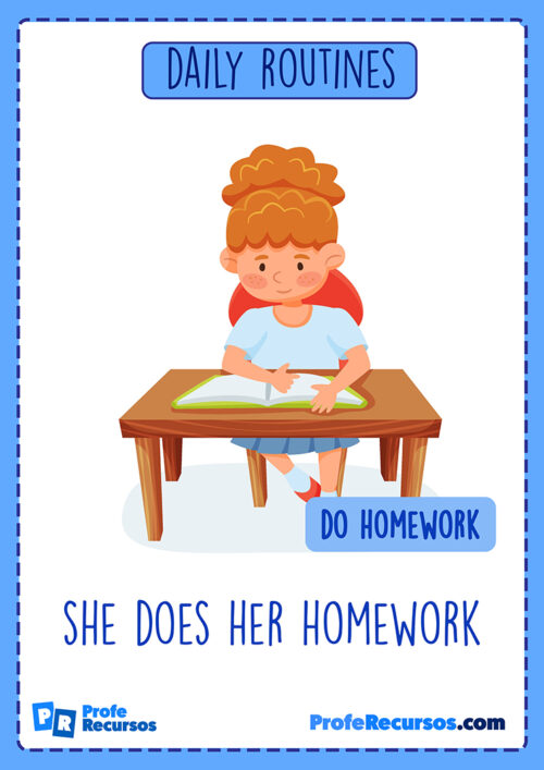 use do your homework in sentence