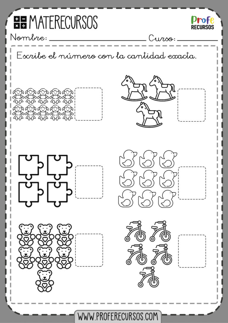 Fichas De Conteo | Aprender Los Numeros Y Contar