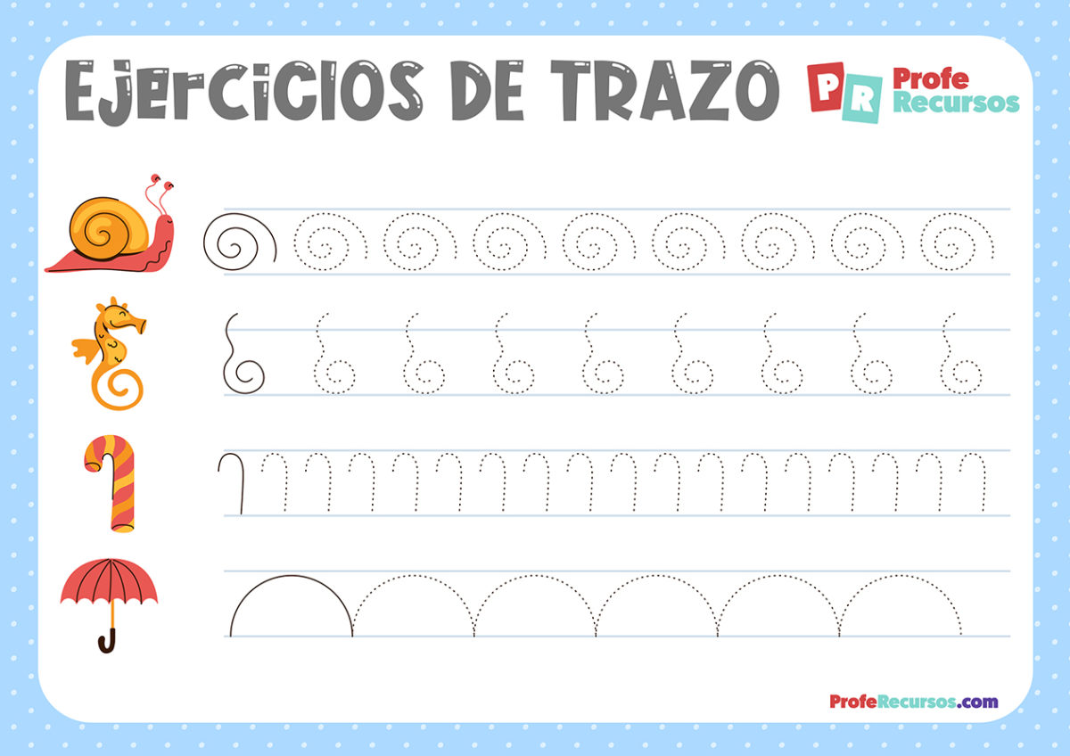 Fichas De Trazo Actividades De Trazo Y Grafomotricidad