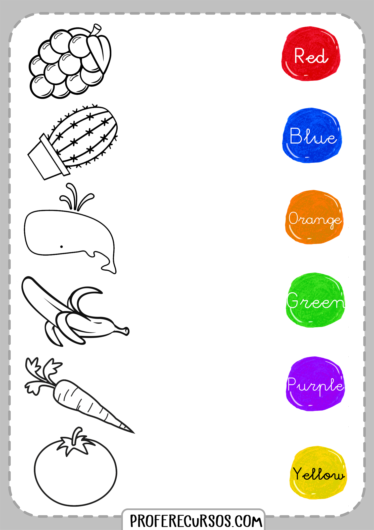 Learning Colours Worksheets