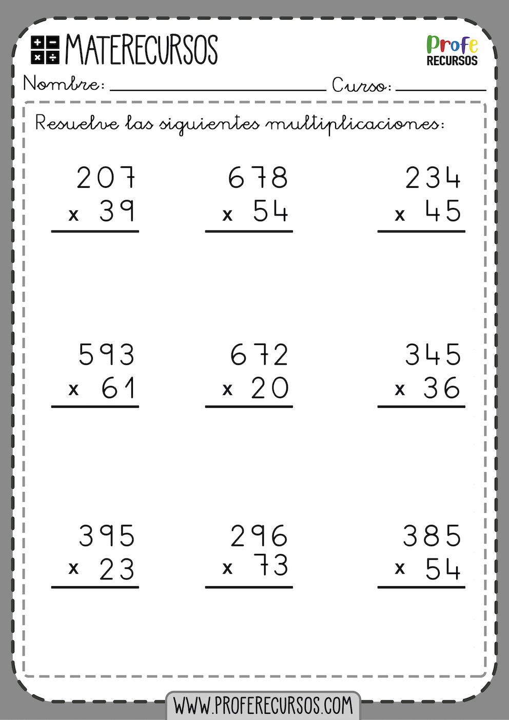 SOLUTION: Multiplicaciones multiplicaciones por 3 cifras 100