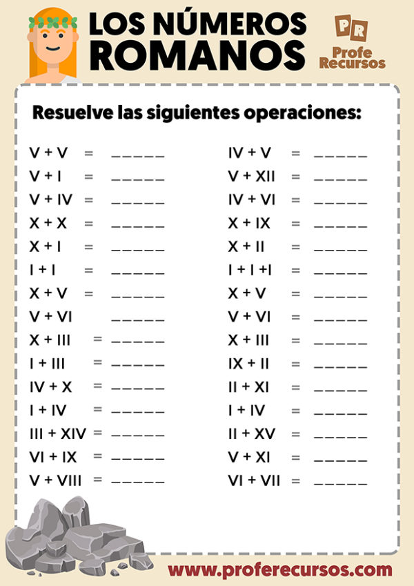 NÚmeros Romanos Para Niños Explicación Ejercicios 3815