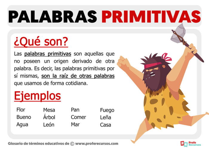 Palabras Primitivas | Qué Son Las Palabras Primitivas