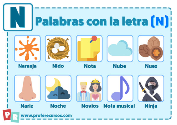 Palabras Con N Que Empiezan Por La Letra N Para Niños 4266