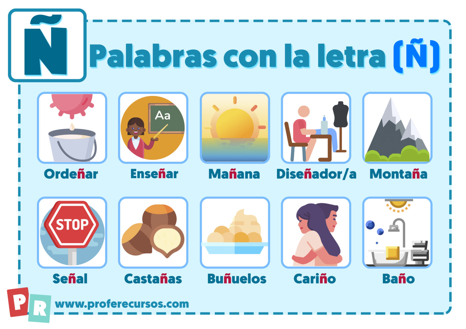 Palabras Que Empiecen Con Ñ Para Niños De Preescolar