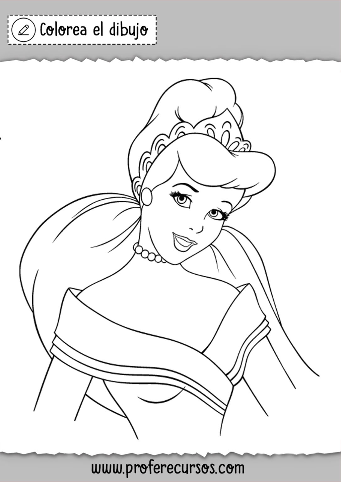 Dibujos De Las Princesas De Disney Para Colorear