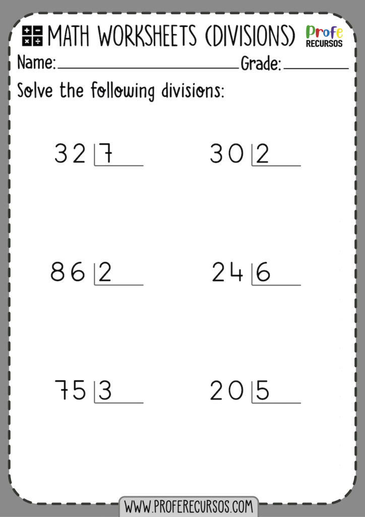 2 digit by 1 digit division worksheets