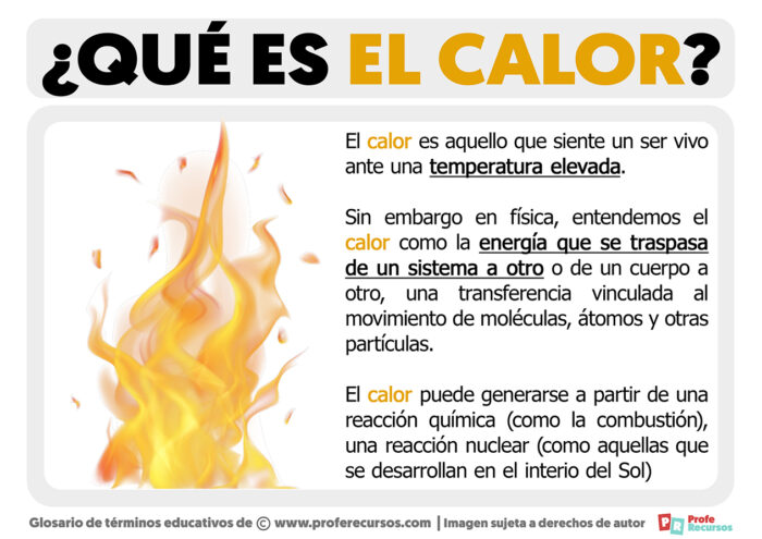 Qué Es El Calor Definición De Calor