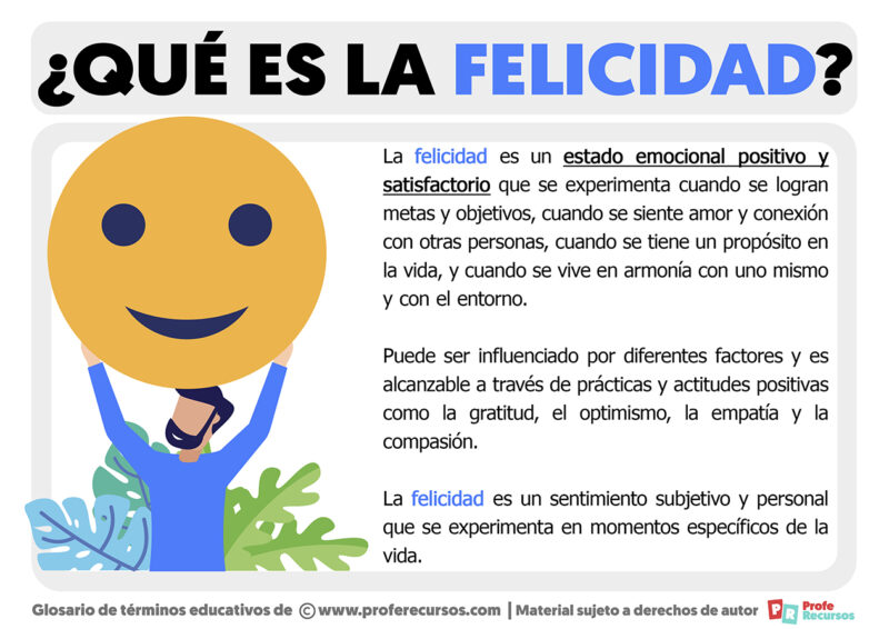 Qué Es La Felicidad Definición De Felicidad